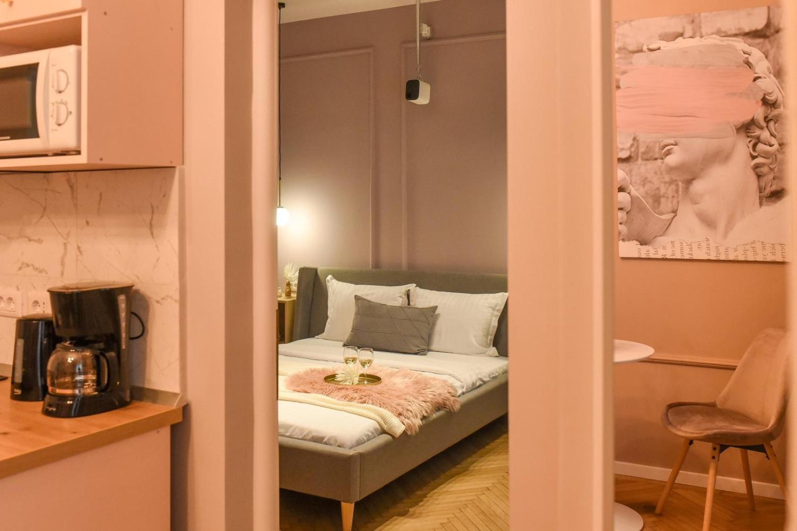 Modern Stay - Central Studios With Wall Projector Near Radisson Bucureşti Phòng bức ảnh